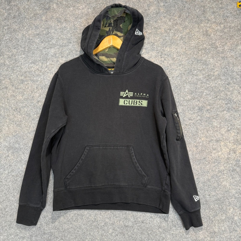 Alpha Industries x New Era‎ Chicago Cubs Hoodie Sweatshirt adult Medium Camo